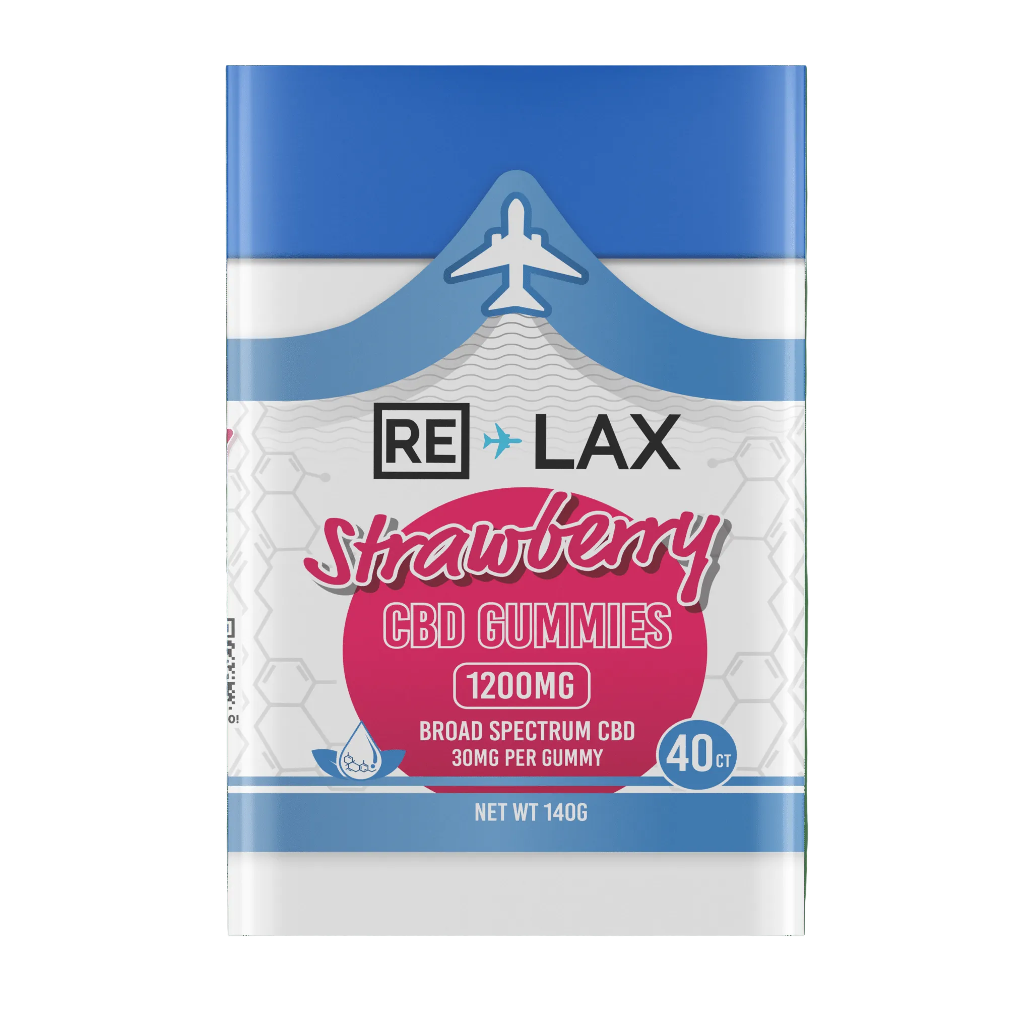 RELAX CBD Gummies 1200mg (40 Ct) - Strawberry