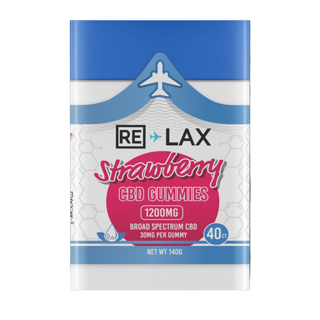 RELAX CBD Gummies 1200mg (40 Ct) - Strawberry