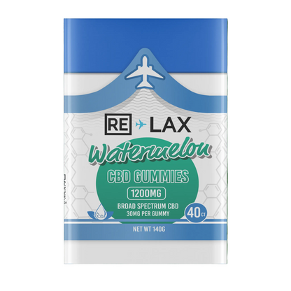 RELAX CBD Gummies 1200mg (40 Ct) - Watermelon