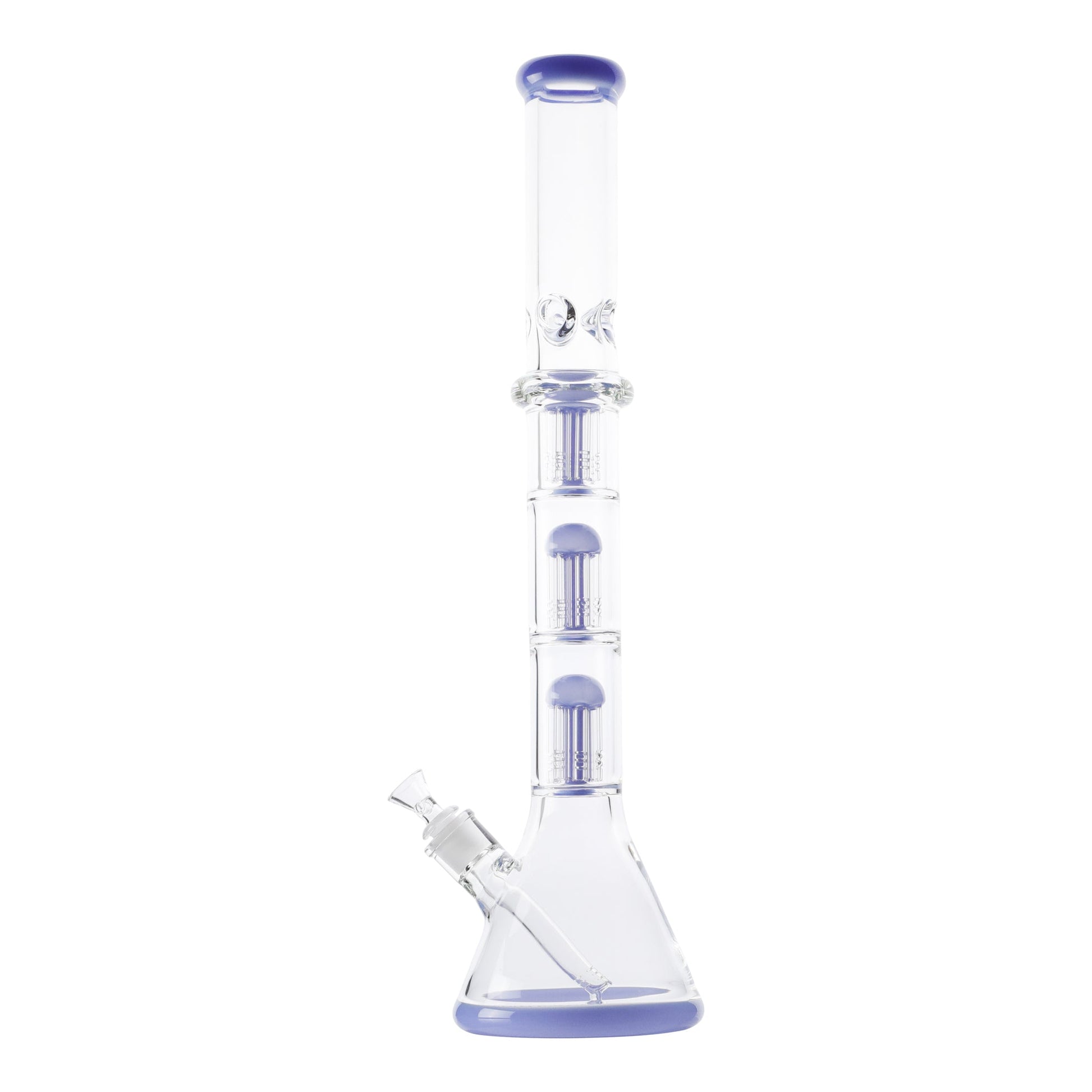 Ringed Triple Tree Perc Bong - 21in - hqdtechusa