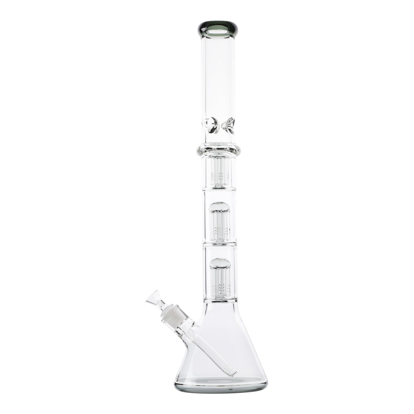 Ringed Triple Tree Perc Bong - 21in - hqdtechusa