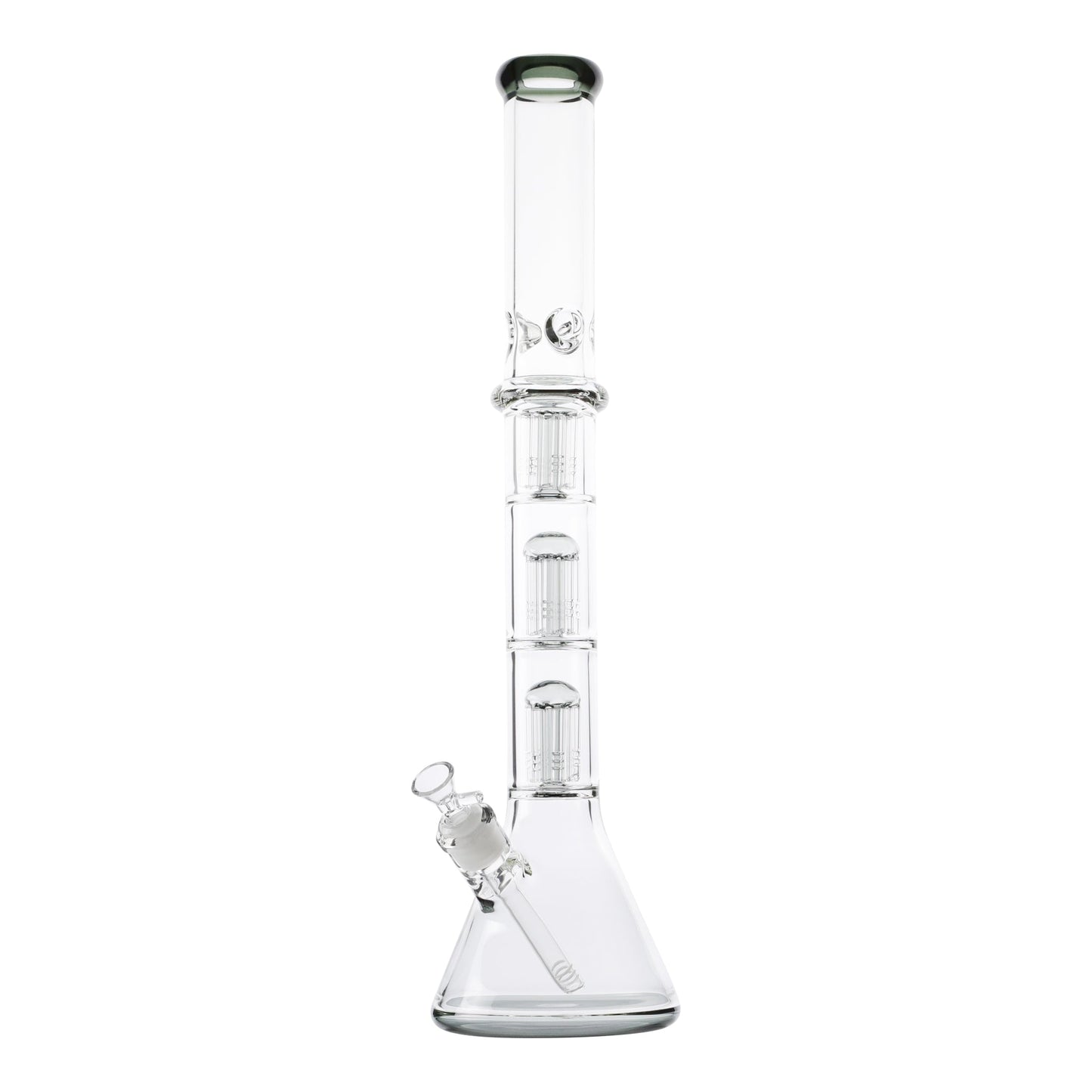 Ringed Triple Tree Perc Bong - 21in - hqdtechusa