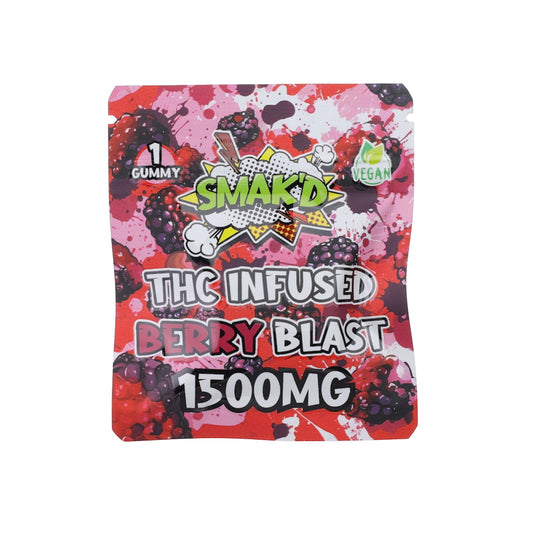 Smakd Berry Blast Delta 8 + HHC Gummy - 1500mg