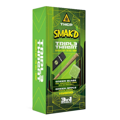 Smak'd Triple Threat - Disposable Pre Roll & Gummy Kit