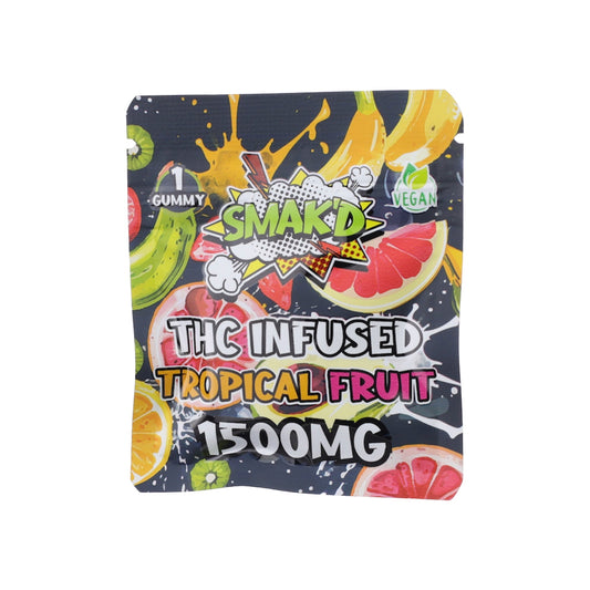 Smakd Tropical Fruit Delta 8 + HHC Gummy - 1500mg - hqdtechusa