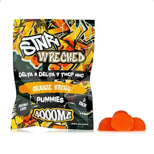 STNR Wrecked Blend HHC/THC-P/Delta 8 Gummies - 4000mg