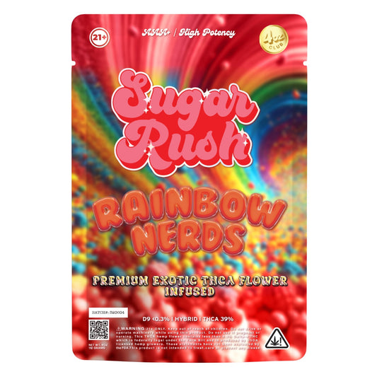 Sugar Rush Premium Exotic Rainbow Nerds THC-A Flower - 3.5g - hqdtechusa