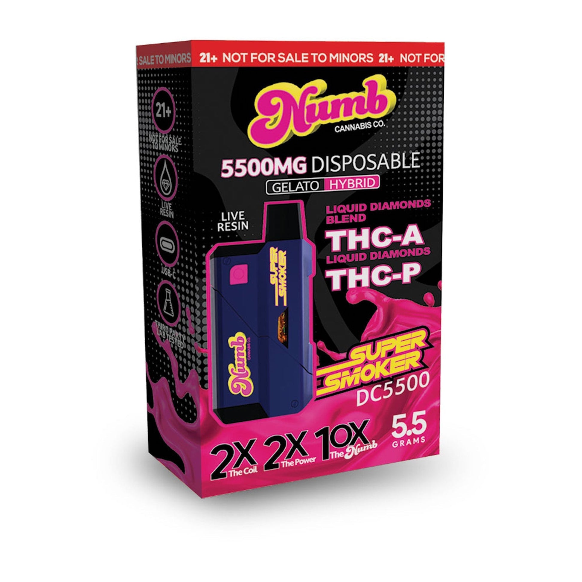 Super Smoker THC-A + THC-P Vaporizer - 5.5g - hqdtechusa