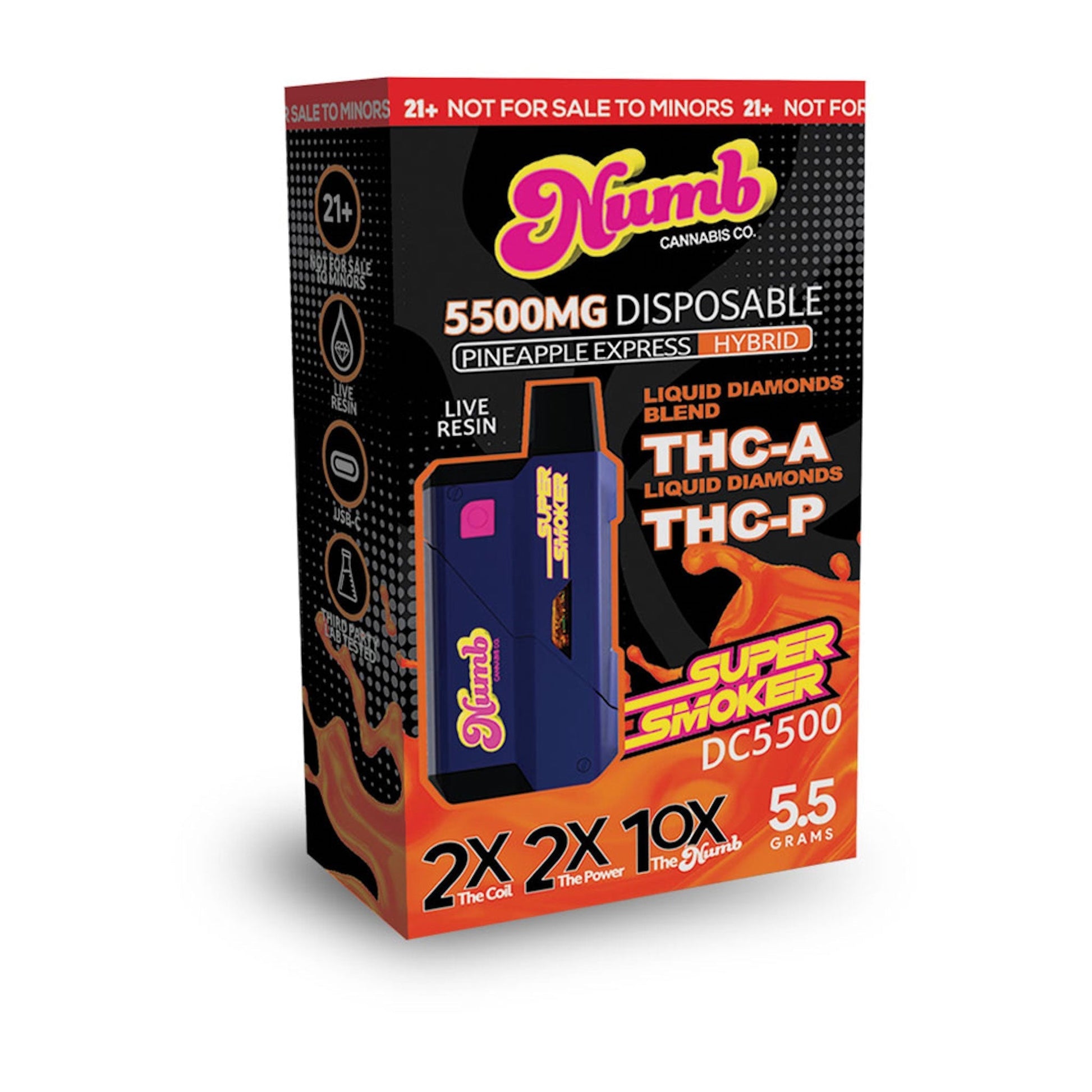 Super Smoker THC-A + THC-P Vaporizer - 5.5g - hqdtechusa