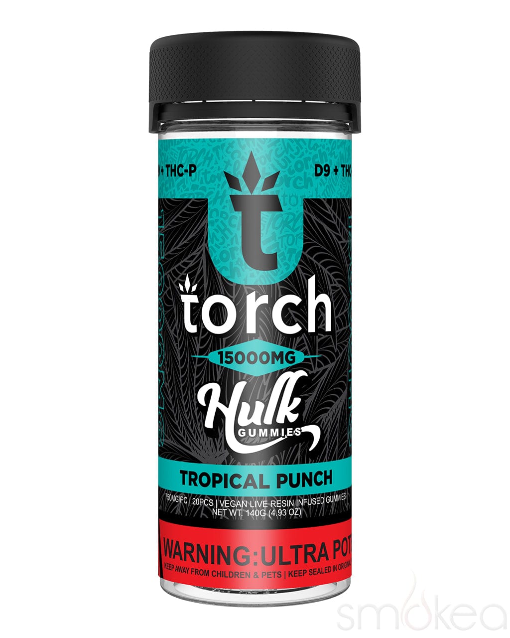 Tropical Punch Hulk Gummies with 15000mg Delta 9 + THCP by Torch - Experience the Ultimate Flavor Boost!