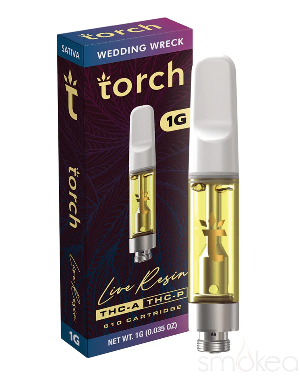 Premium Wedding Wreck THCA Live Resin Cartridge - 1g Torch Collection