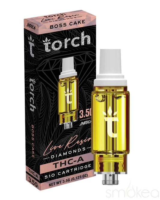 Indulge in the Bliss of Boss Cake: Torch 3.5g THCA Live Resin Diamonds Cartridge