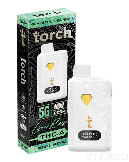 Grapefruit Durban Torch 5g THCA Live Rosin Disposable Vape - Experience the Essence of Flavor!