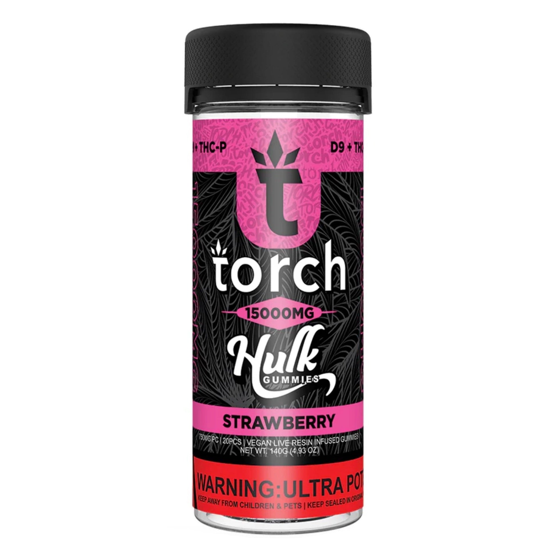 Torch Hulk Strawberry Gummies - 15000mg - hqdtechusa