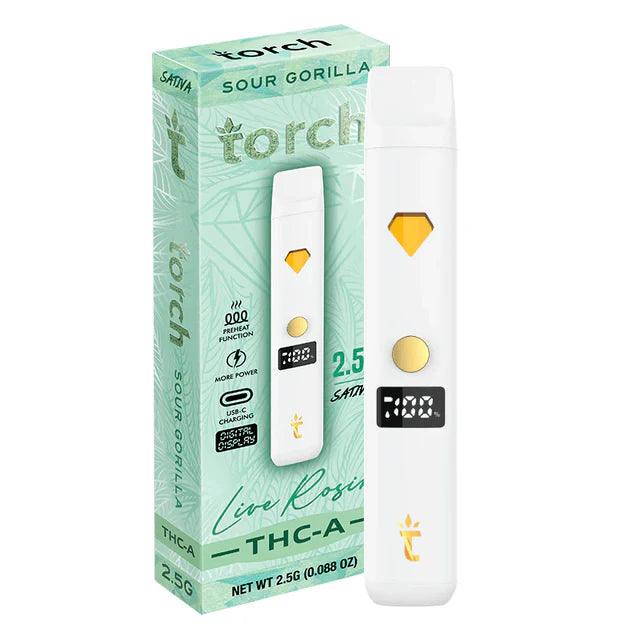 Torch Live Rosin THCa Vape 2.5G | THC Disposable Vapes | HQD Tech USA