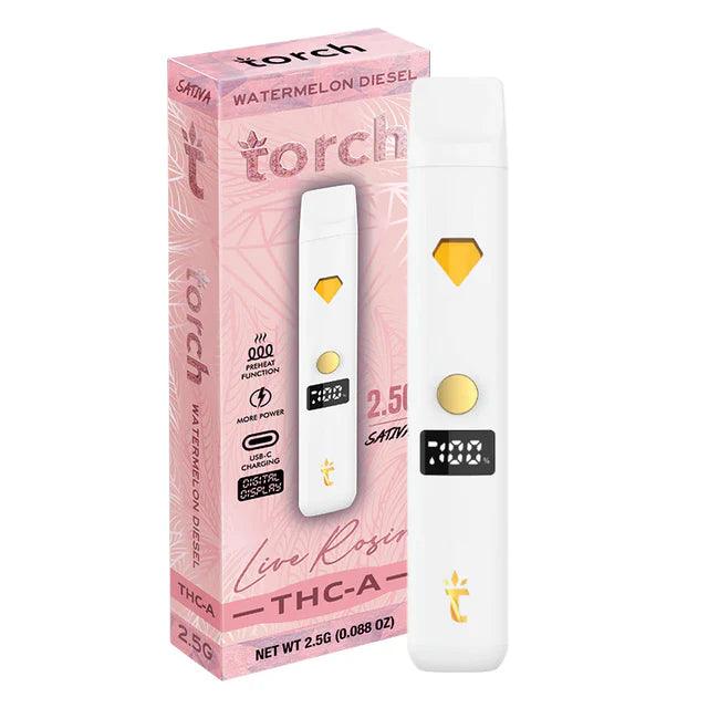 Torch Live Rosin THCa Vape 2.5G | THC Disposable Vapes | HQD Tech USA