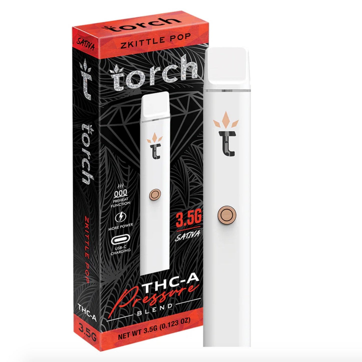 Torch Pressure Blend THC-A Vaporizer - 3500mg - hqdtechusa