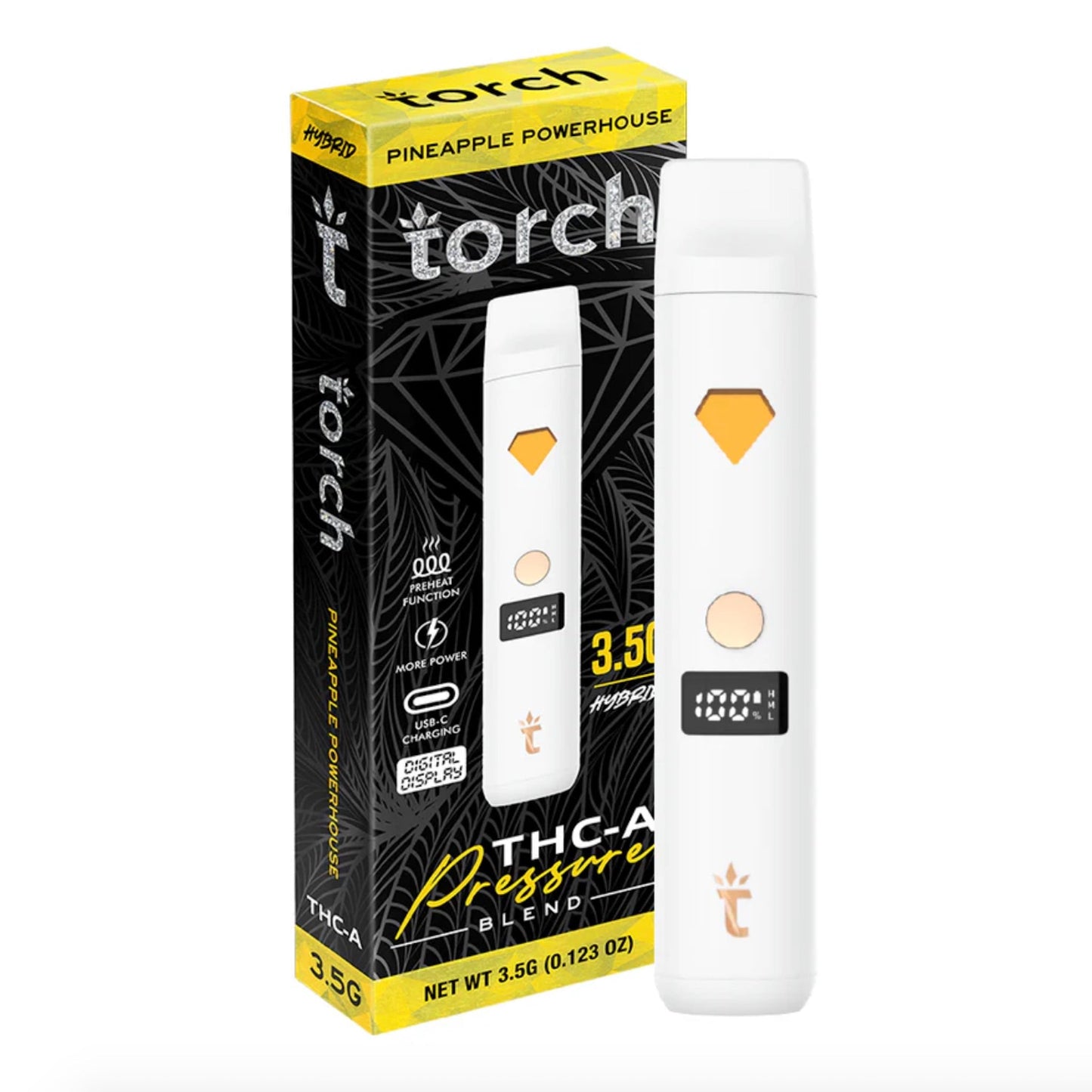 Torch Pressure Blend THC-A Vaporizer - 3500mg - hqdtechusa