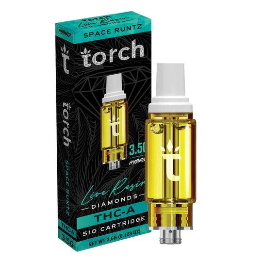 Torch THCa Live Resin Diamonds Cartridge 3.5G | THC Vape Carts | HQD Tech USA