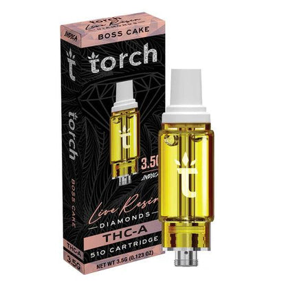 Torch THCa Live Resin Diamonds Cartridge 3.5G | THC Vape Carts | HQD Tech USA