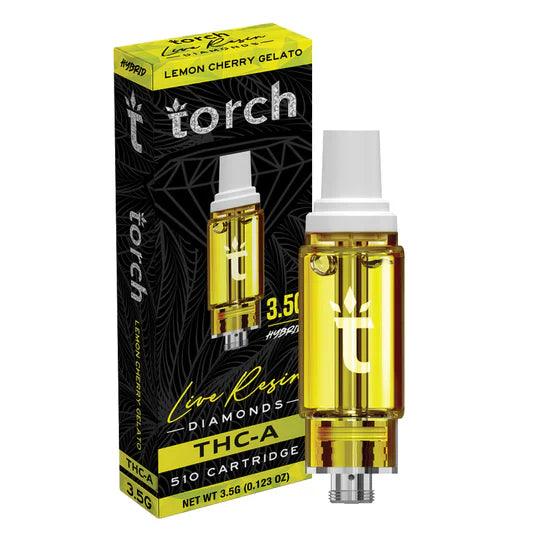 Torch THCa Live Resin Diamonds Cartridge 3.5G | THC Vape Carts | HQD Tech USA