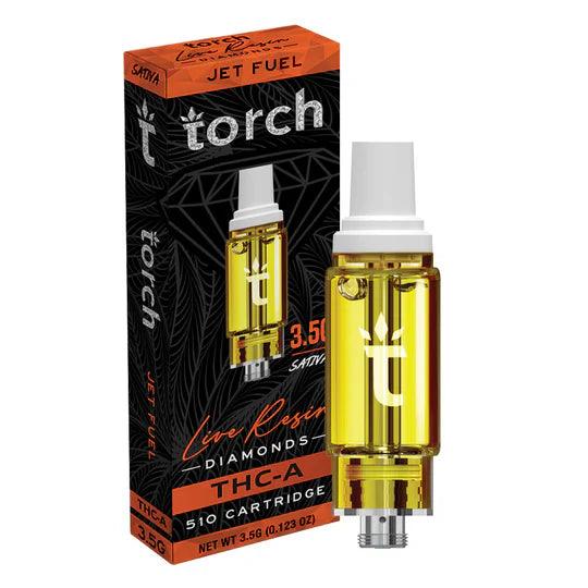 Torch THCa Live Resin Diamonds Cartridge 3.5G | THC Vape Carts | HQD Tech USA