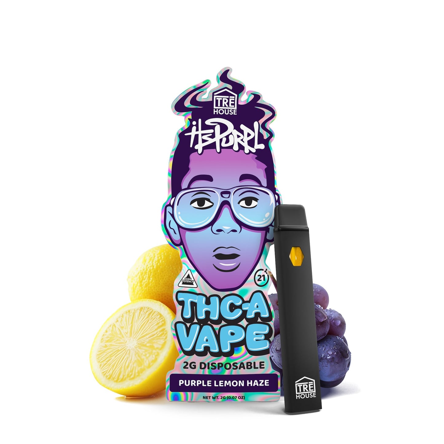 Tre House ItsPurple THC-A Vaporizer - 2000mg