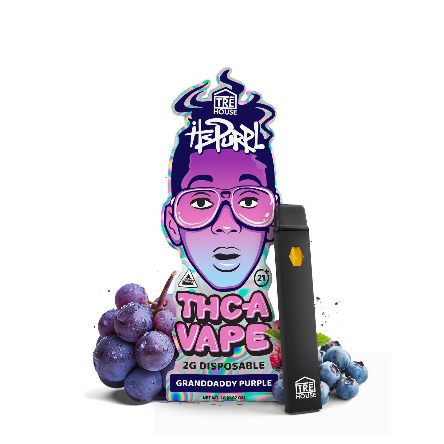 Tre House ItsPurple THC-A Vaporizer - 2000mg