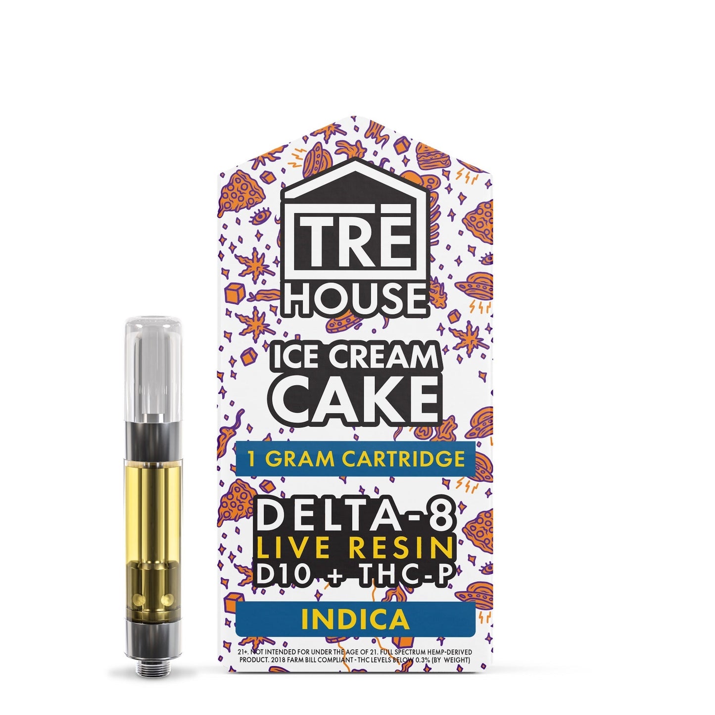 Tre House Live Resin Blend Ice Cream Cake Cartridge - 1000mg