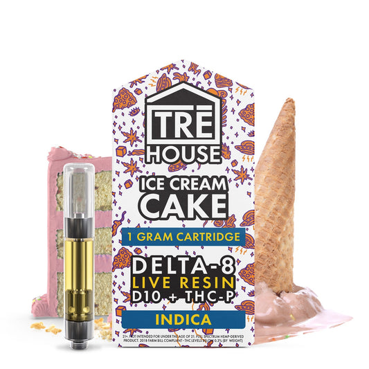 Tre House Live Resin Blend Ice Cream Cake Cartridge - 1000mg