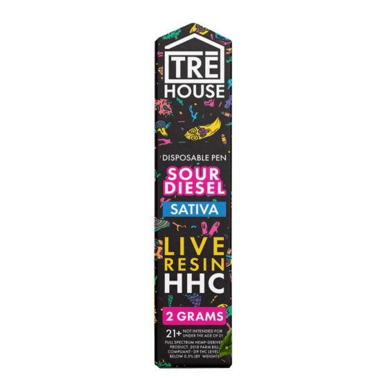 Tre House Live Resin HHC Rechargeable Disposable 2G | THC Disposable Vapes | HQD Tech USA