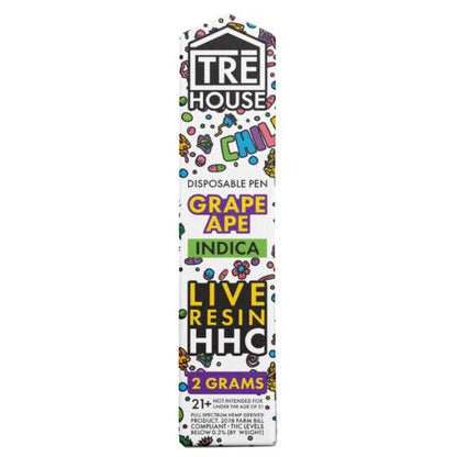 Tre House Live Resin HHC Rechargeable Disposable 2G | THC Disposable Vapes | HQD Tech USA