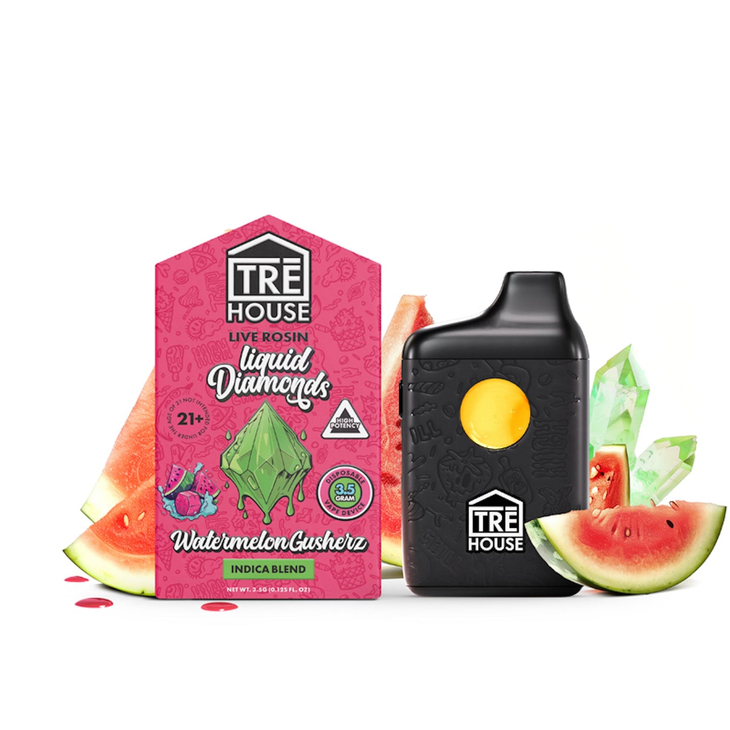 Tre House Live Rosin Liquid Diamonds Vaporizer - 3500mg