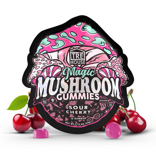 Tre House Magic Mushroom Sour Cherry Gummies - hqdtechusa