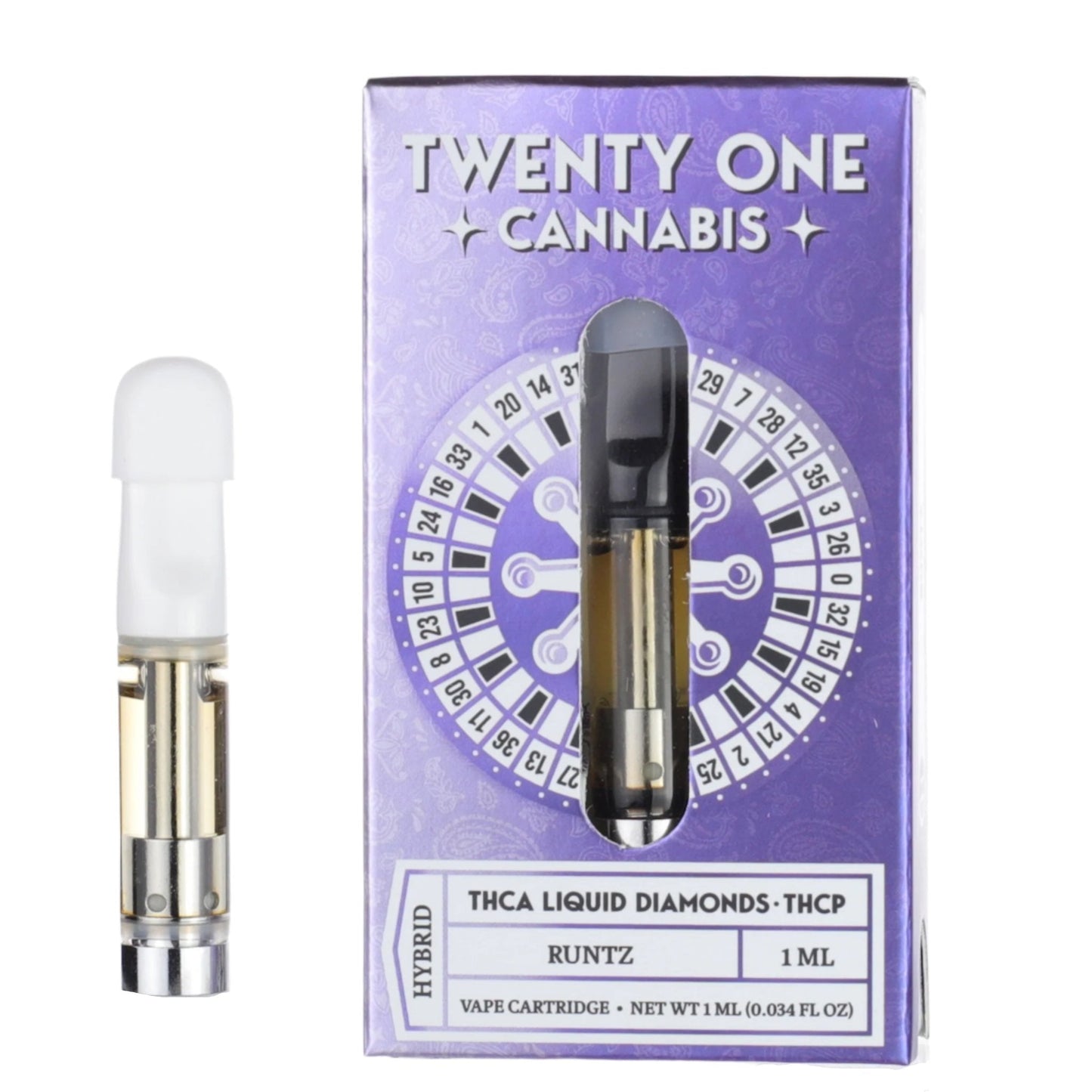 Twenty One THC-A Liquid Diamonds Cartridge - 1000mg