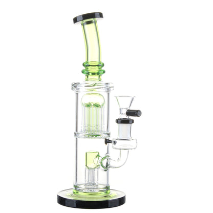 Twin Tree Chamber Perc Bong - 8in - hqdtechusa