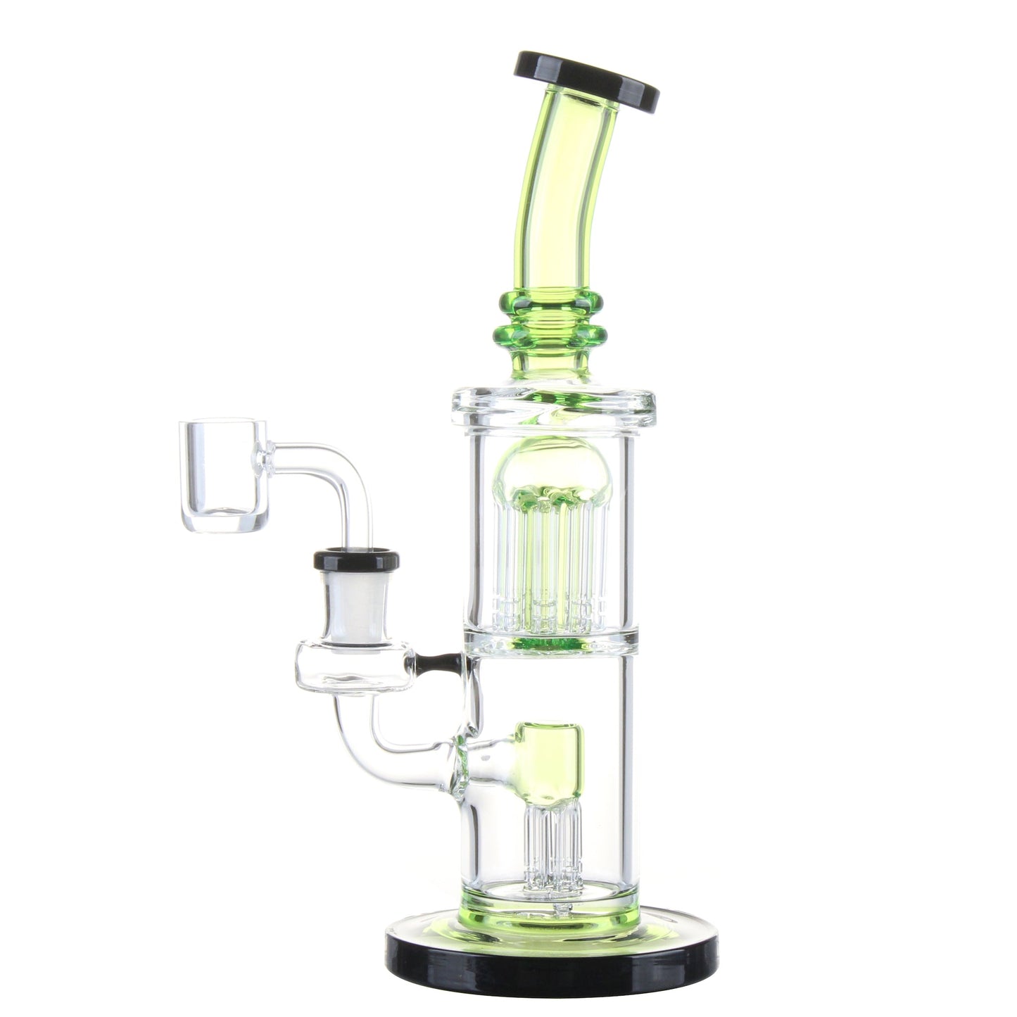 Twin Tree Chamber Perc Bong - 8in - hqdtechusa