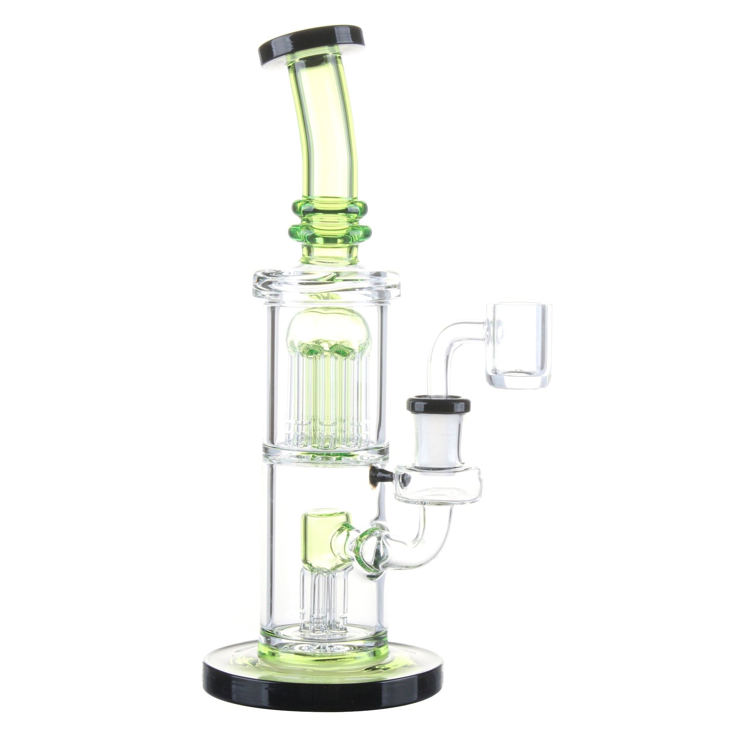 Twin Tree Chamber Perc Bong - 8in - hqdtechusa