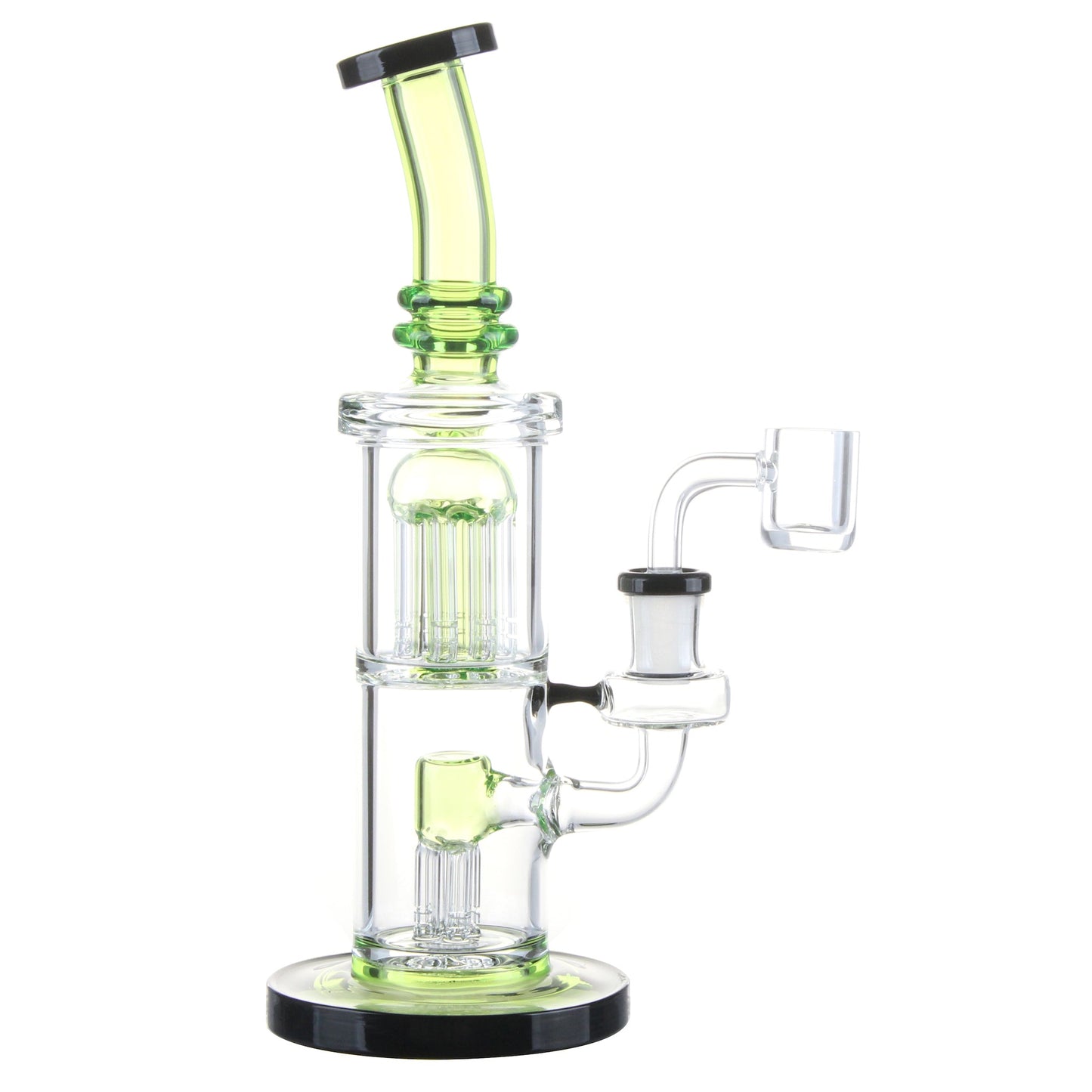 Twin Tree Chamber Perc Bong - 8in - hqdtechusa