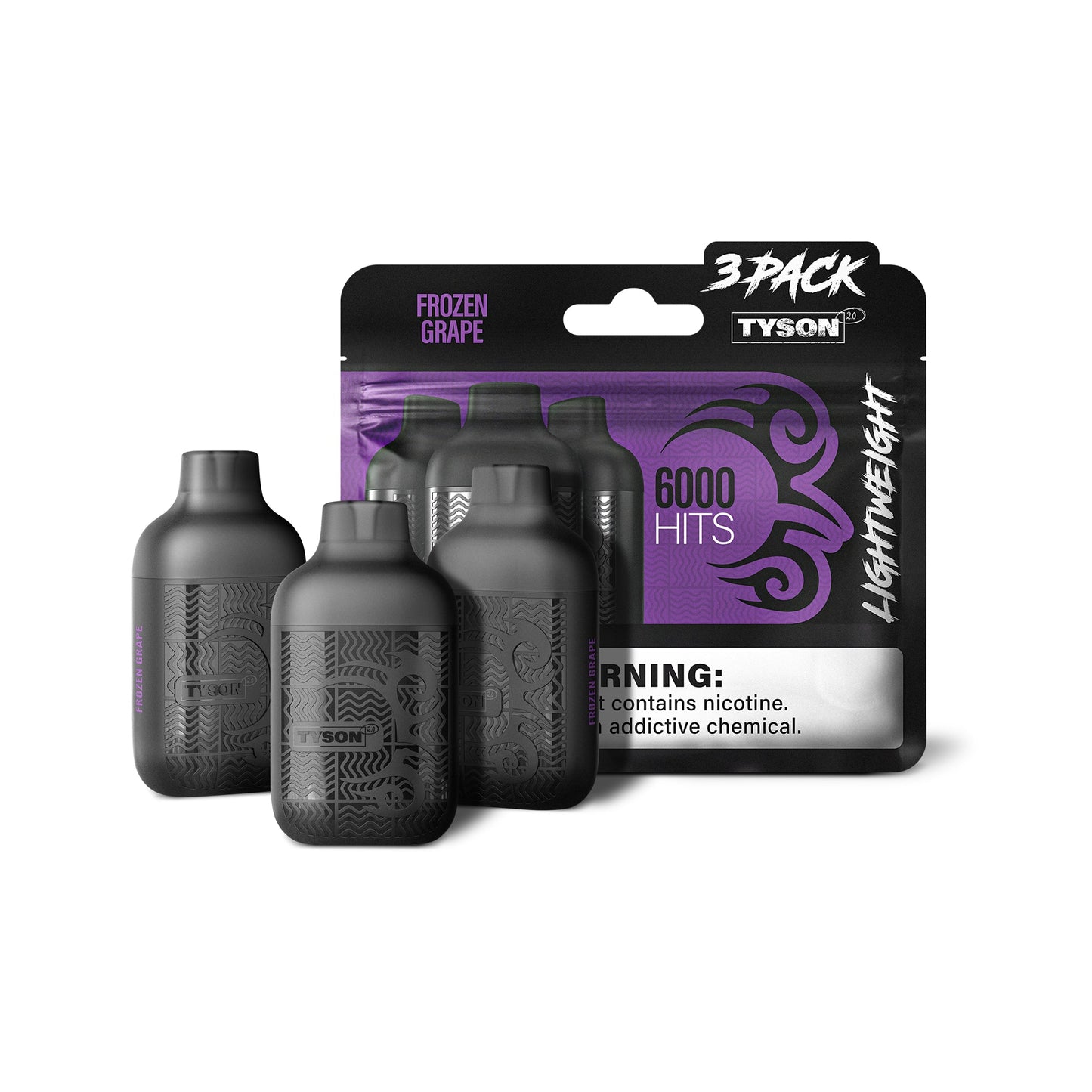 Tyson Lighweight Nic Vape -5% (3 Pack) - hqdtechusa