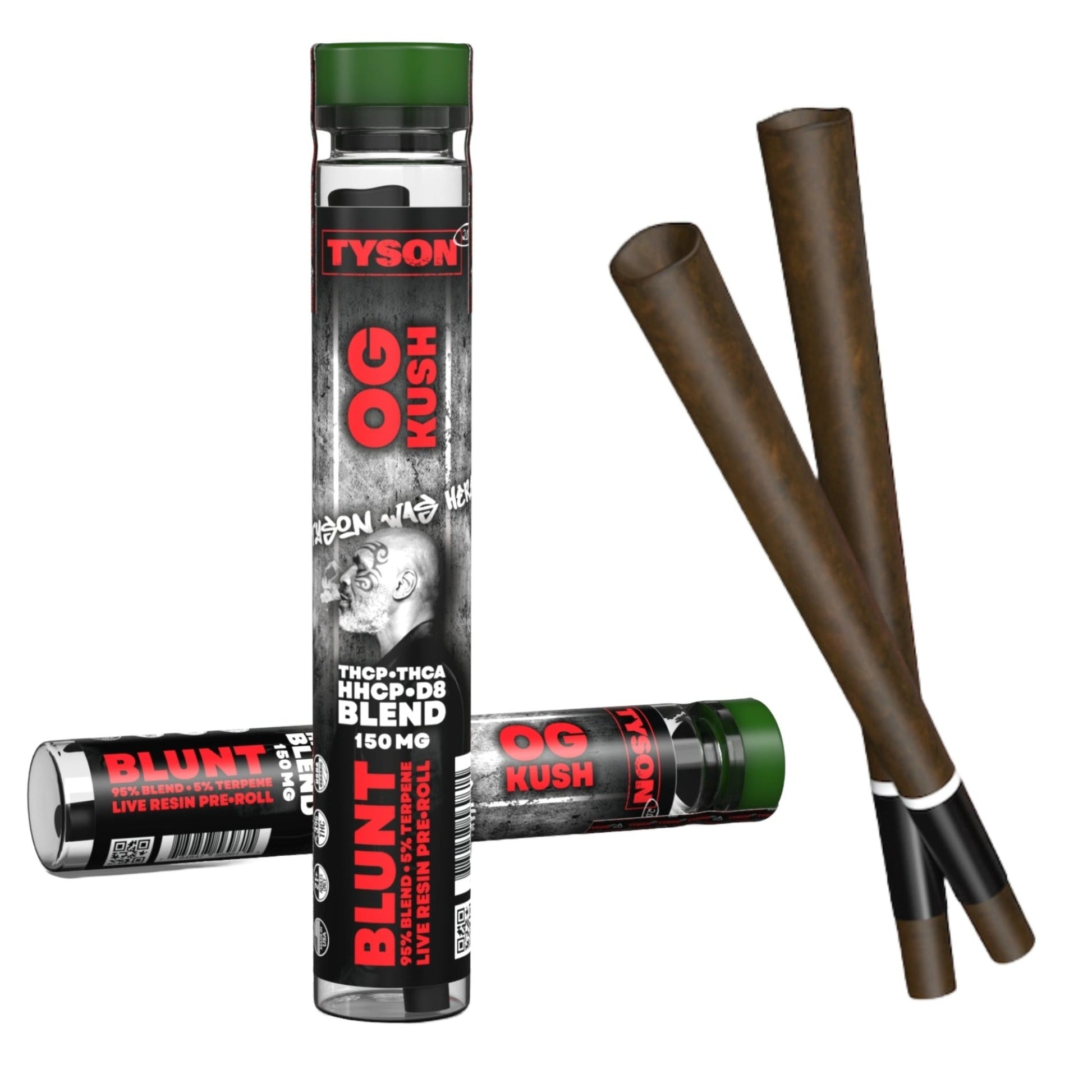 Tyson OG Kush THC-A Blend Blunt - 150mg - hqdtechusa