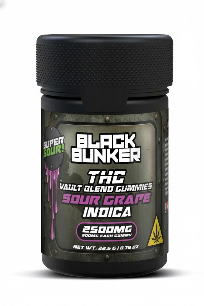 Black Bunker THC Vault Blend Gummies 2500MG (5Ct)