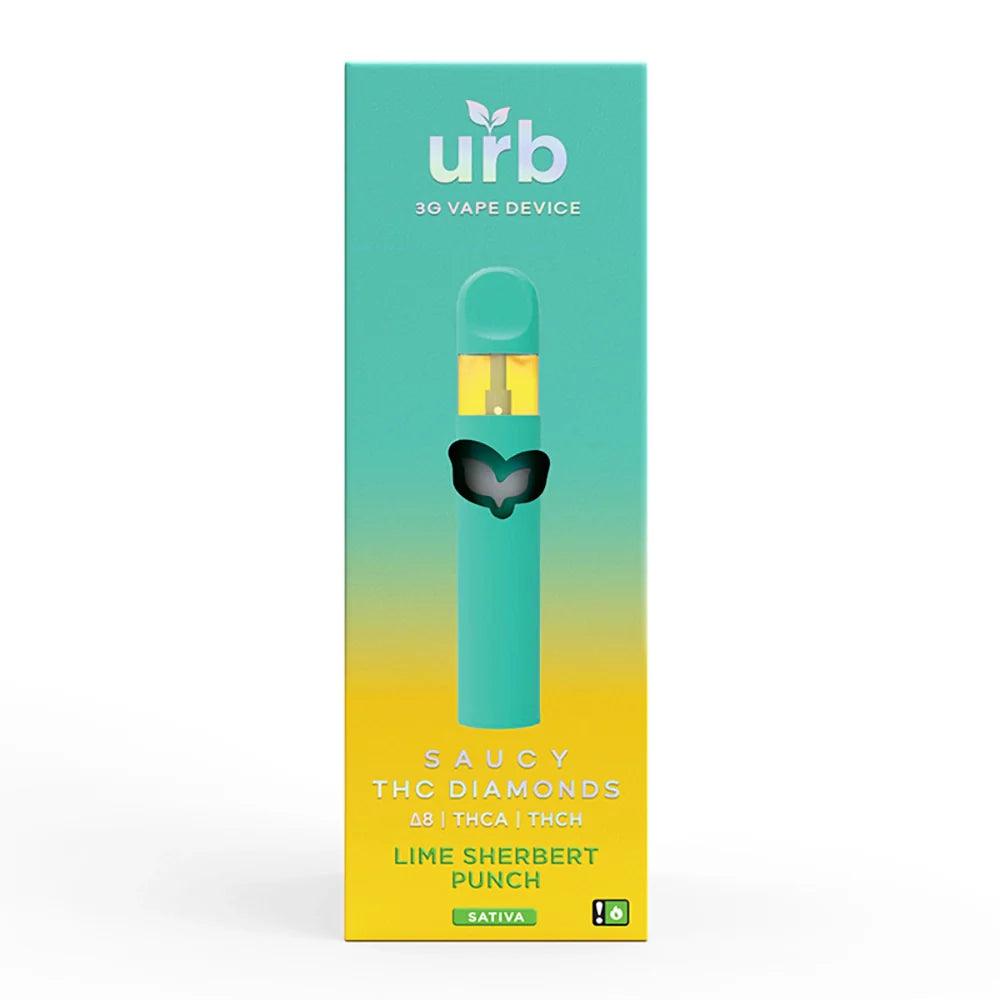 Urb Saucy THC Diamonds Disposable 3ML | THC Disposable Vapes | HQD Tech USA