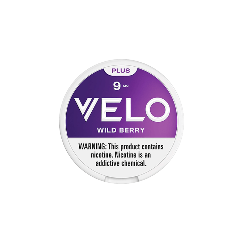 VELO Plus Nicotine Pouches 9mg - Wild Berry