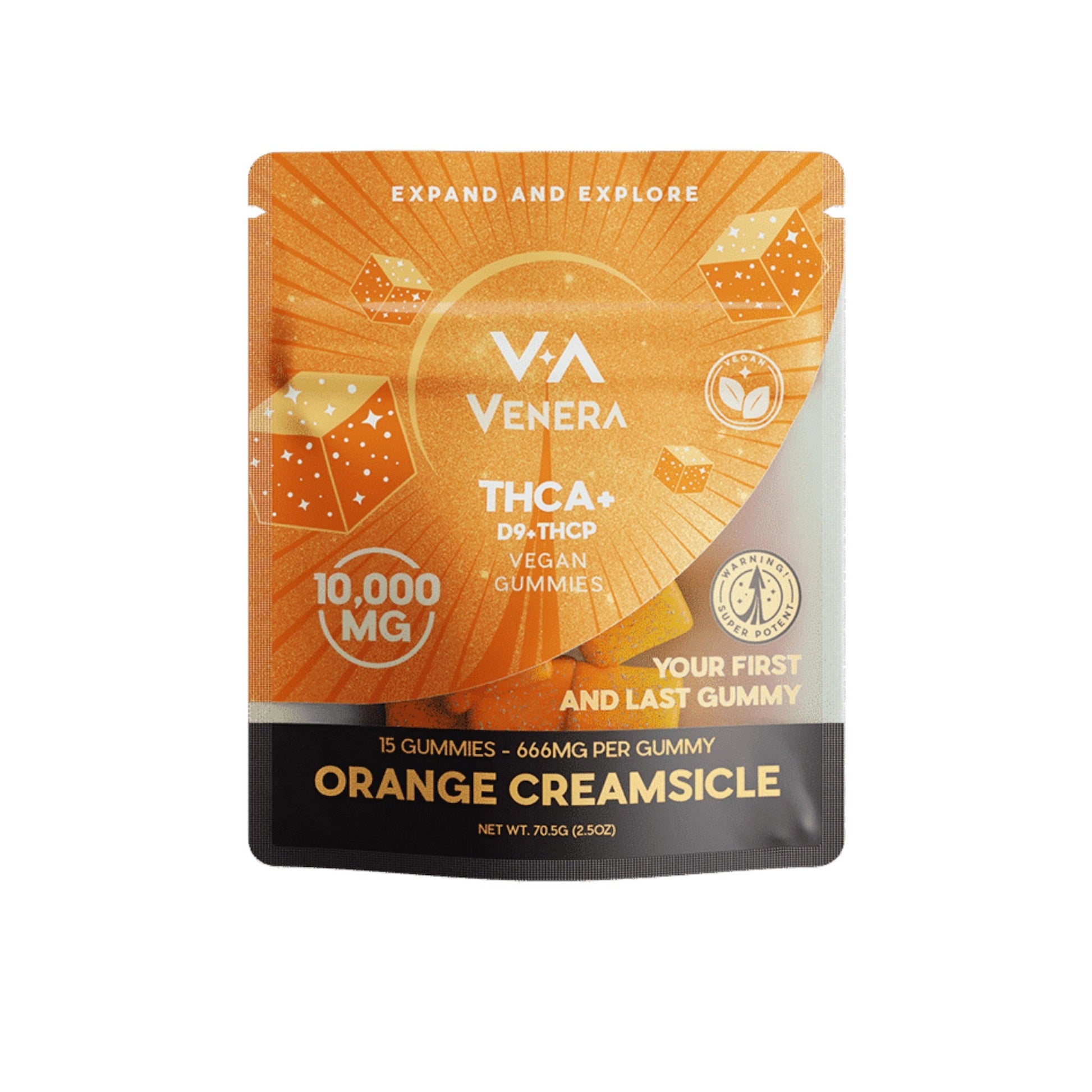 Venera THC-A Orange Creamsicle Gummies - 10,000mg - hqdtechusa