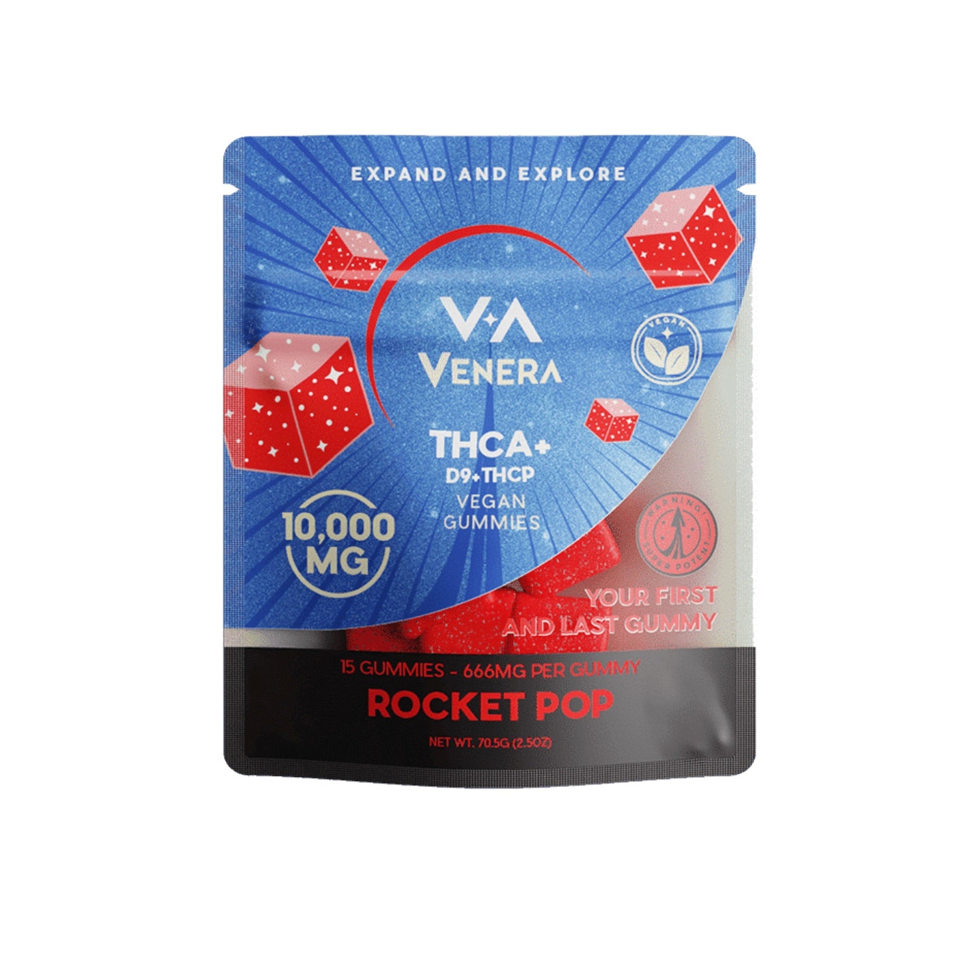 Venera THC-A Rocket Pop Gummies - 10,000mg - hqdtechusa