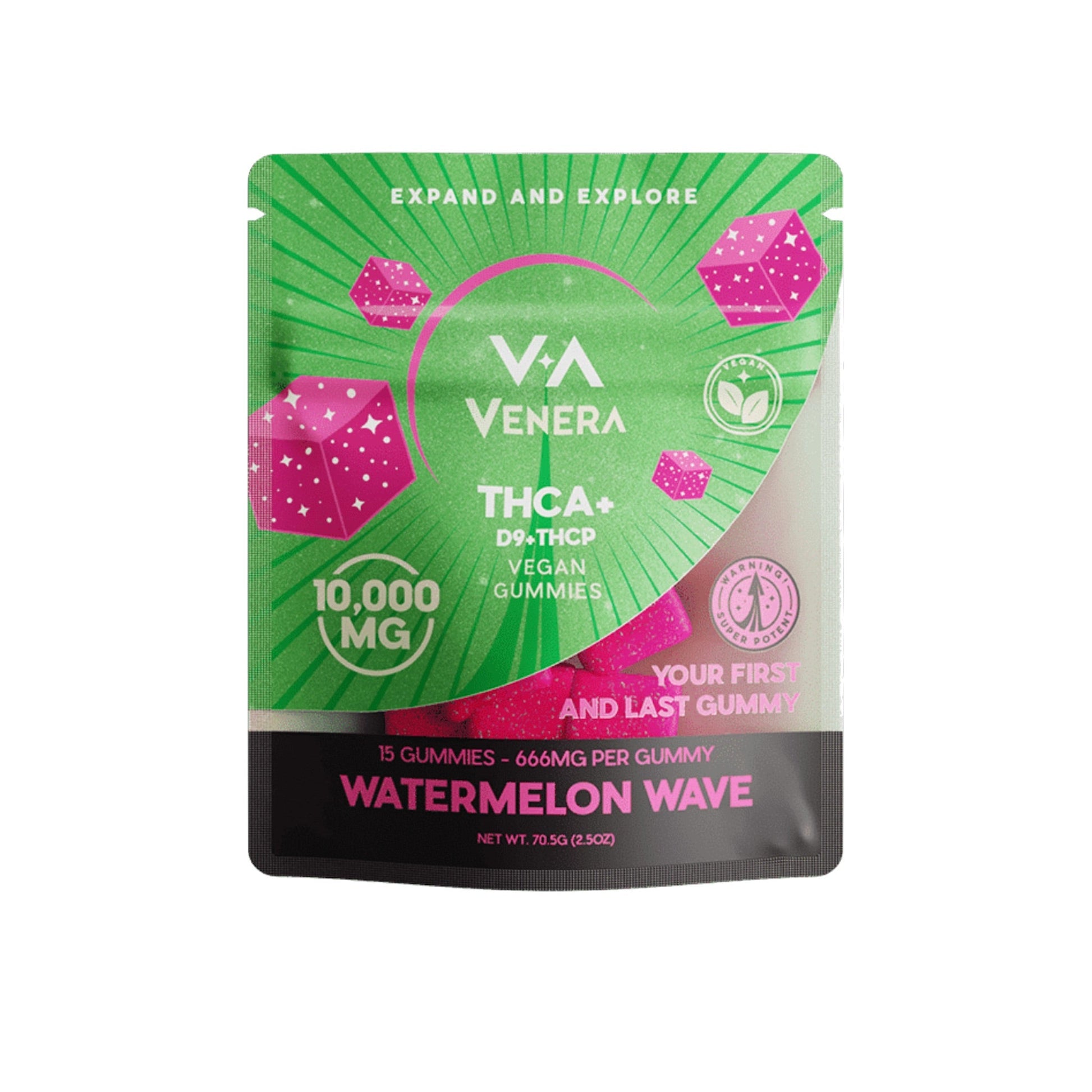 Venera THC-A Watermelon Wave Gummies - 10,000mg - hqdtechusa