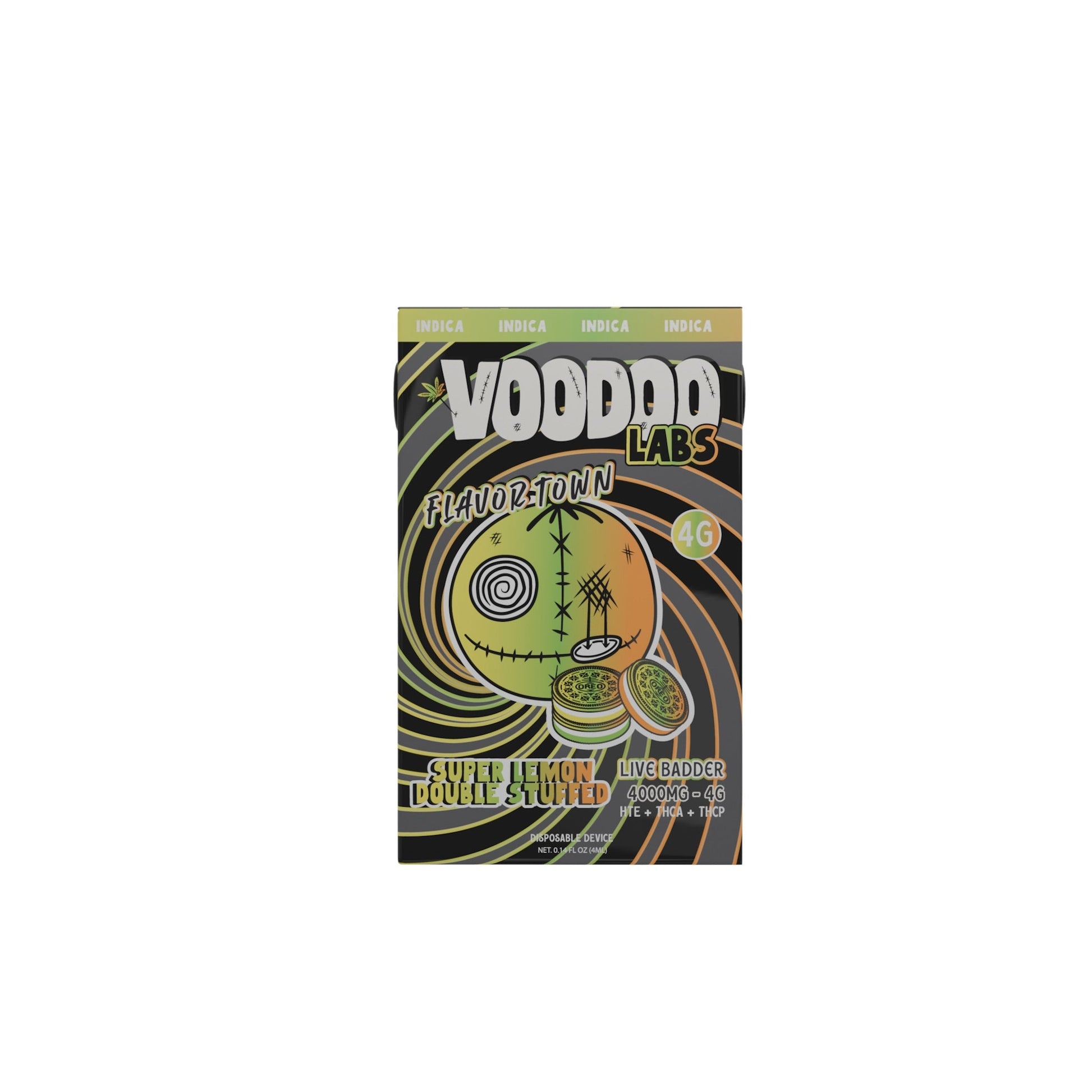 Voodoo Flavortown Live Badder THC-A Vaporizer - 4000mg - hqdtechusa