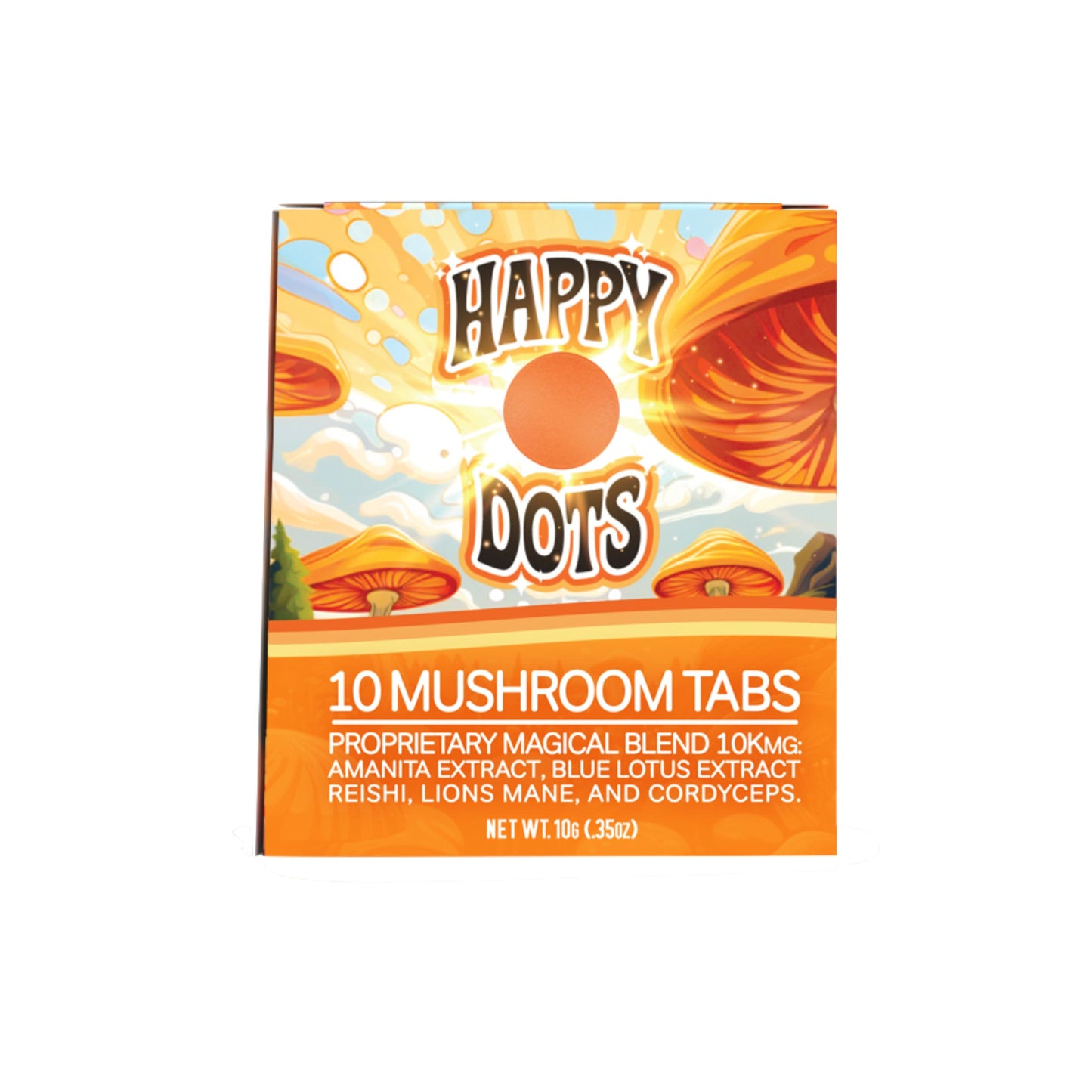 Wonderland Happy Dot Mushroom Tabs - hqdtechusa