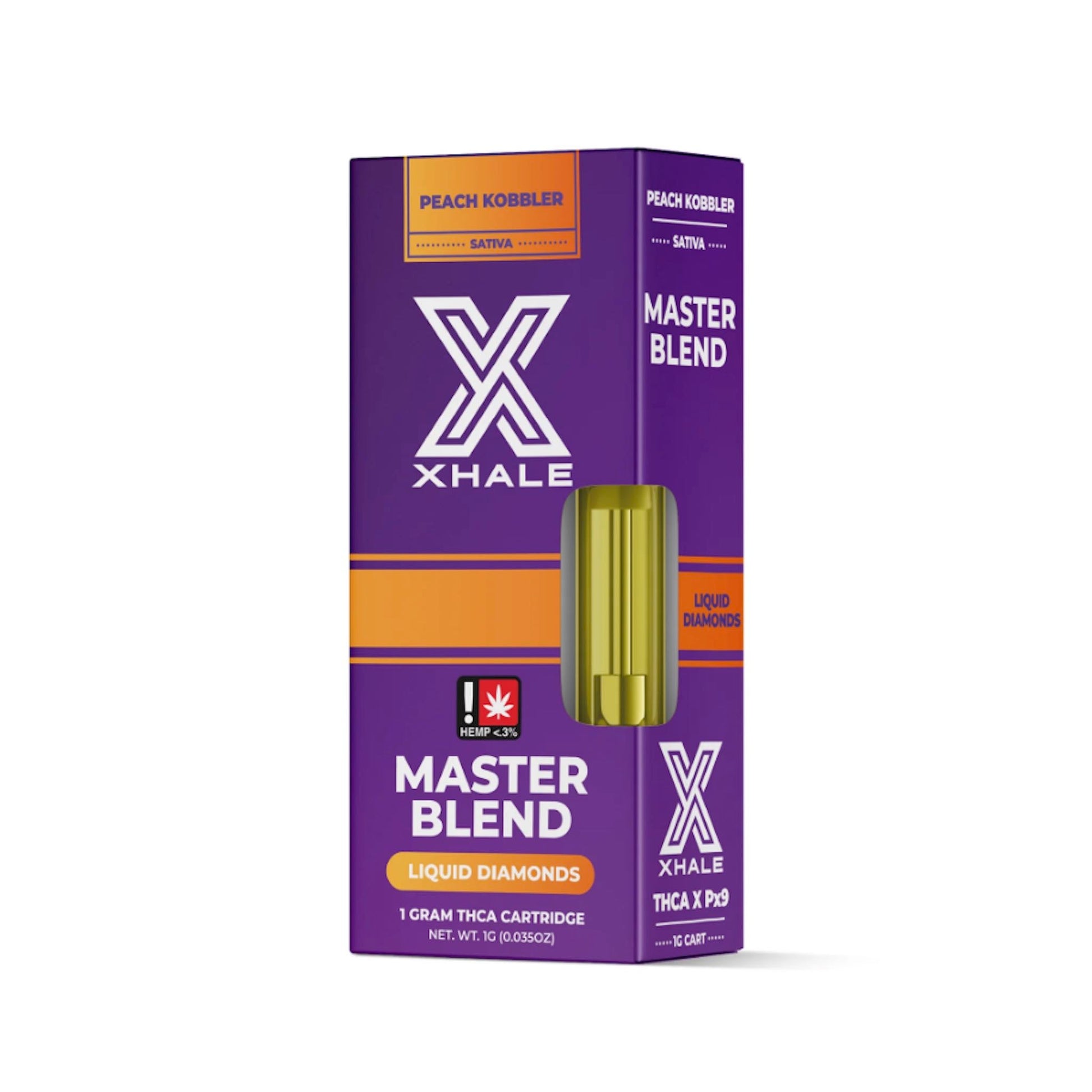 Xhale THC-A Blend Peach Kobbler Cartridge - 1000mg - hqdtechusa